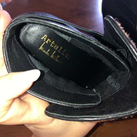 Leopard/leather boots - Picture 4 of 4